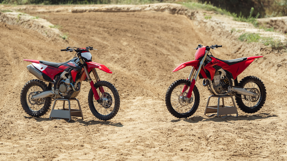2027 Ducati Desmo450 MX and Desmo450 MX Factory motocross bikes