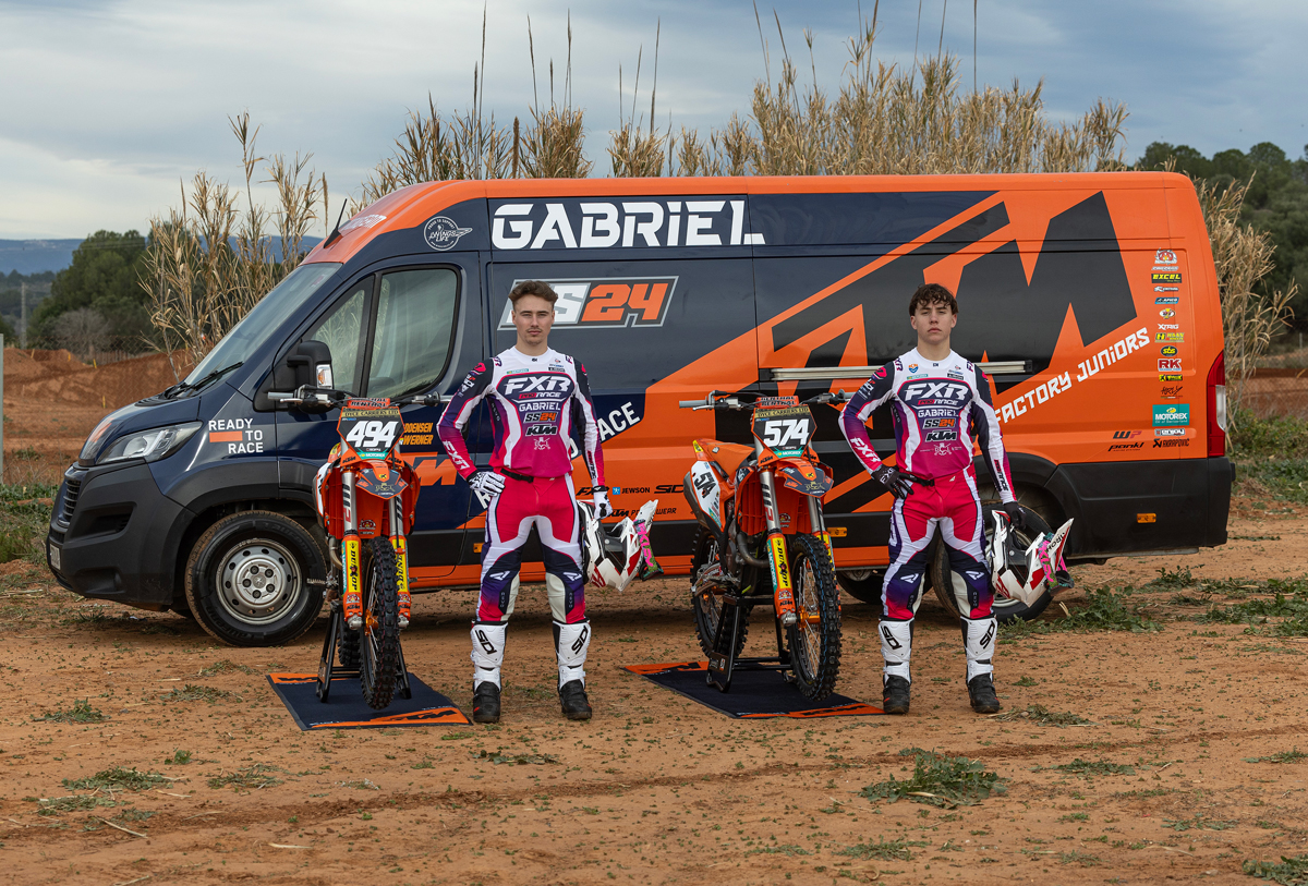 New look, New Season, Big Goals for Gabriel SS24 KTM Factory Juniors in 2025
