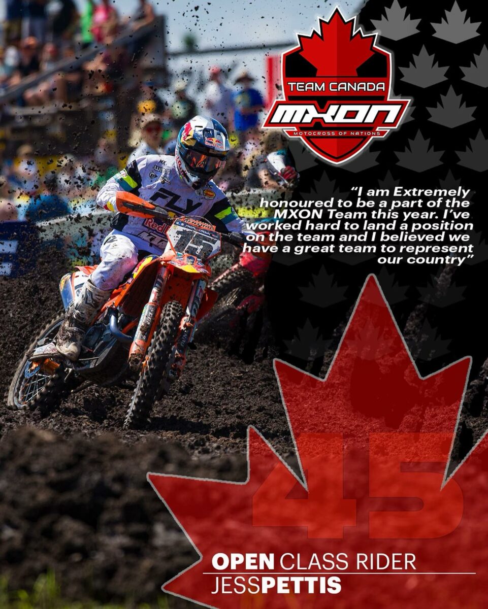 Team Canada line up announced for Motocross of Nations!