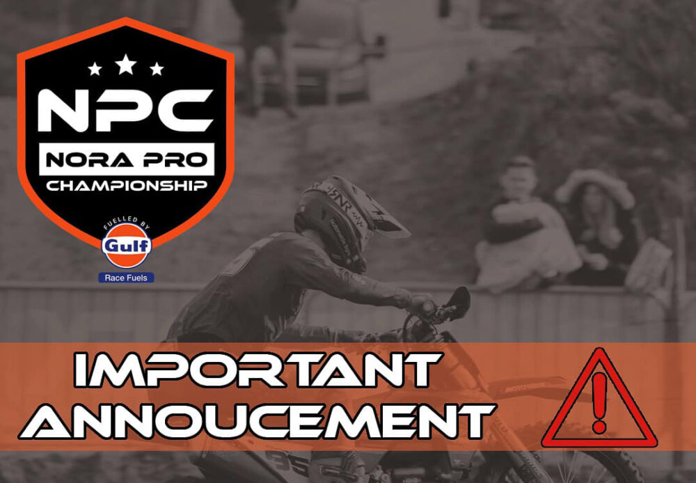 Nora Pro Championship - Future Rounds Postponed