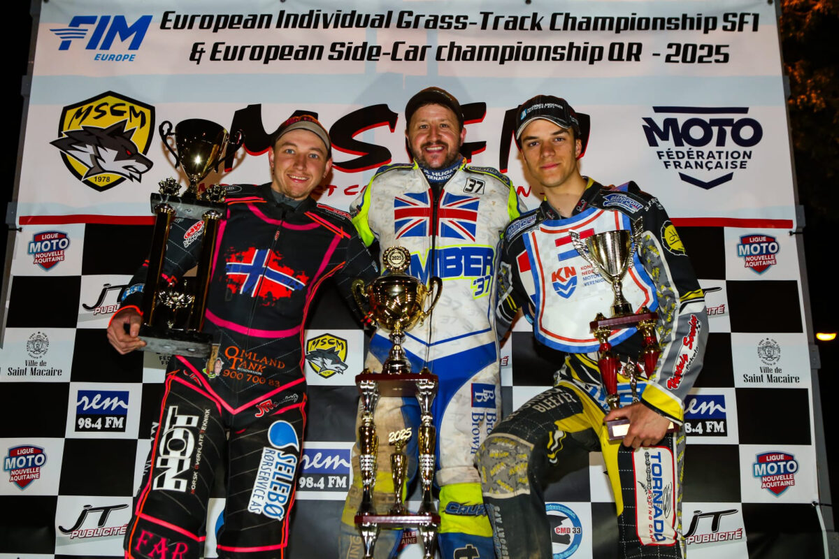 Bomber Harris commands 2025 European Grasstrack Semi Final 1 in France - Rundown & Results