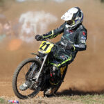 Ritchings in action at the 2026 Ledbury Full Throttle Grasstrack meeting