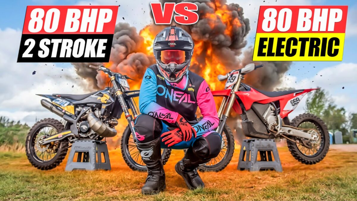 VIDEO: Most Powerful 2 Stroke MX Bike vs Most Powerful Electric Dirt Bike