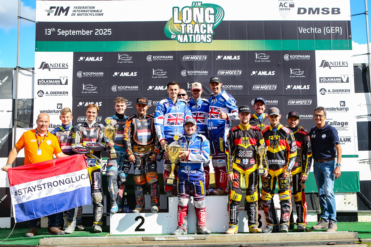 Great Britain strikes FIM Long Track of Nations gold in Vechta - Race Report & Results