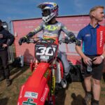 Charlie Richmond during his rookie MX2 season in the 2026 British Motocross Championship