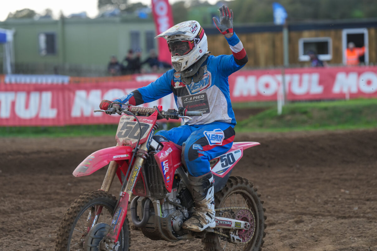 Martin Barr ends his Pro career in an emotional day at Lyng for Apico Honda!