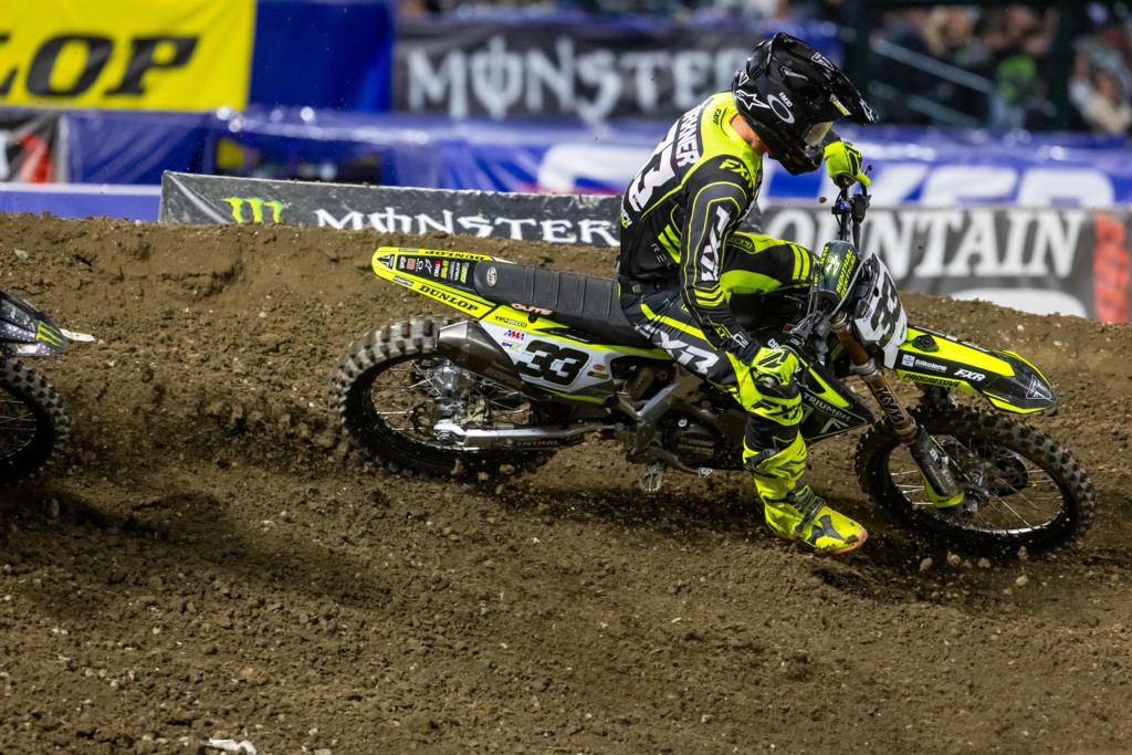 Austin Forkner puts in solid performance on Triumph's 450 AMA Supercross debut