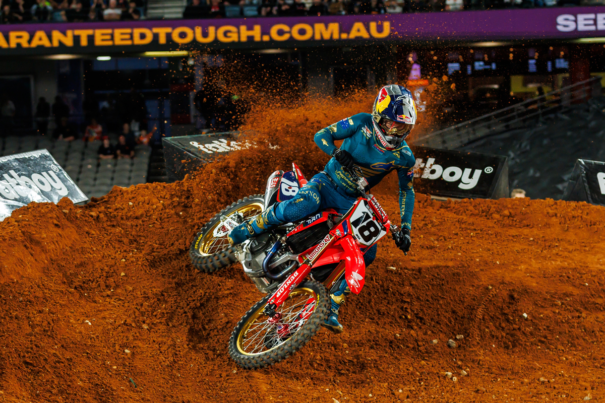 Jett Lawrence claims first AUSX Supercross Open Victory