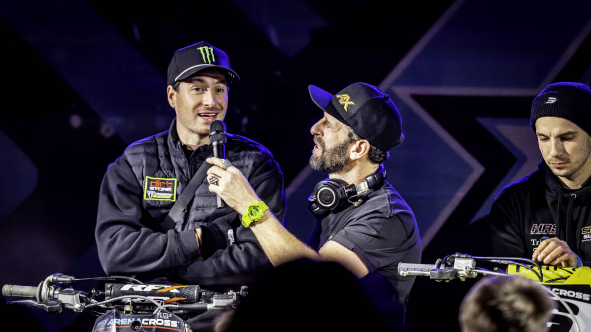 Meet Tommy Searle and the Dirt Store Triumph team at the Birmingham Arenacross!