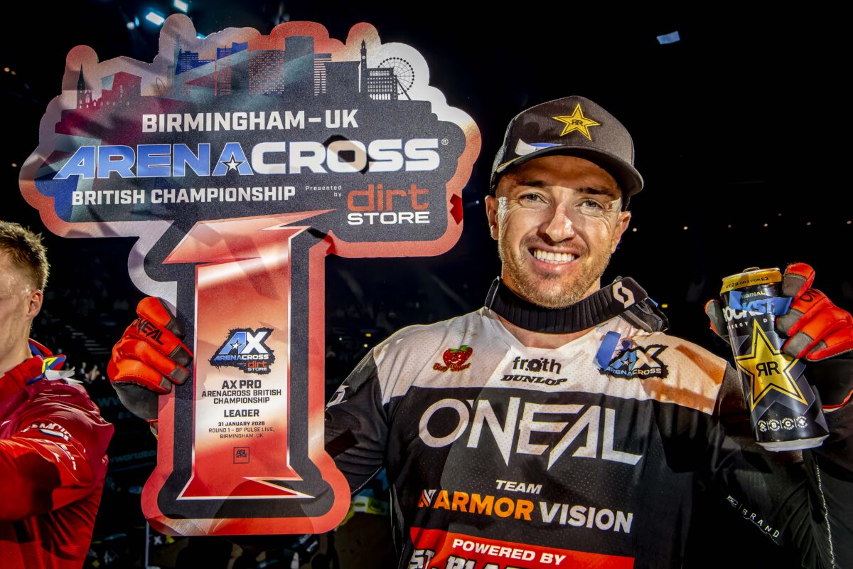 Dean Wilson dominates Round 1 of the 2026 Arenacross Tour in Birmingham - Race Report & Results