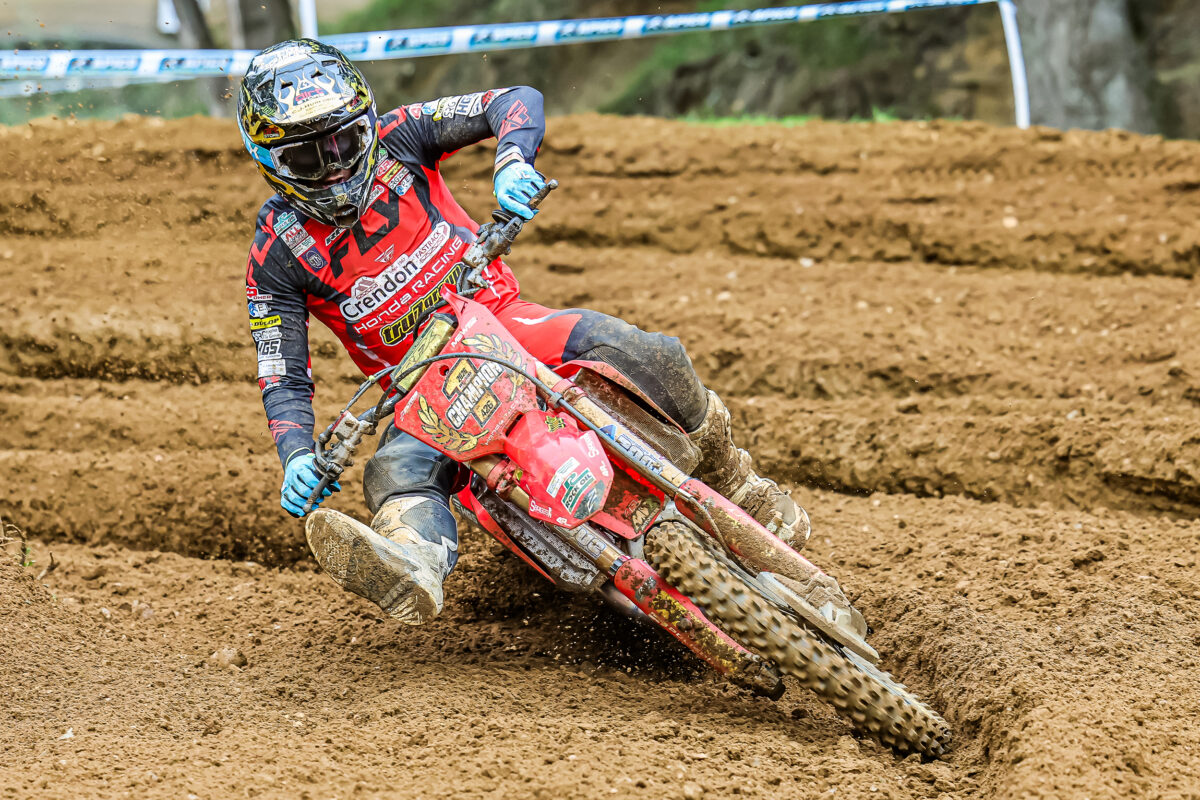 Conrad Mewse wins the 2026 British MX1 Championship at Blaxhall