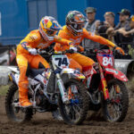 Kay de Wolf battles Jeffrey Herlings at the 2026 MXGP of the Netherlands