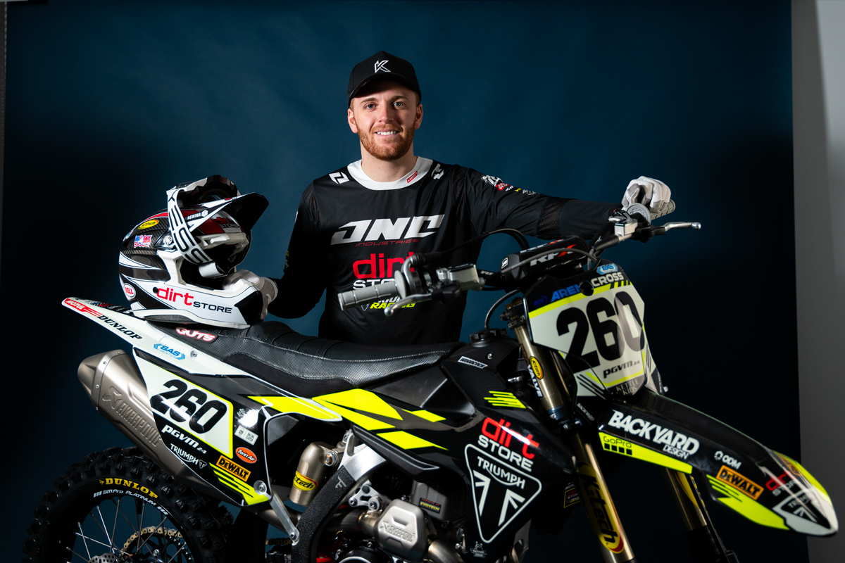 Woodcock & Wade gunning for Arenacross glory with Dirt Store Triumph