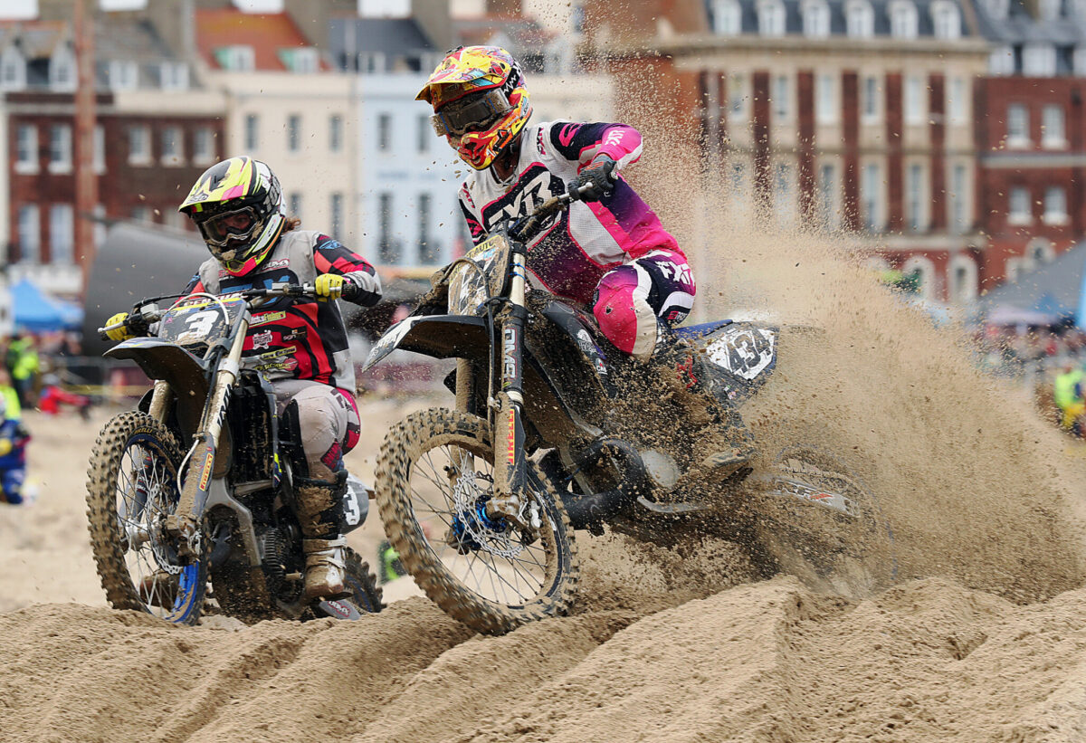 Weymouth Beach Race motocross event on the Dorset beach