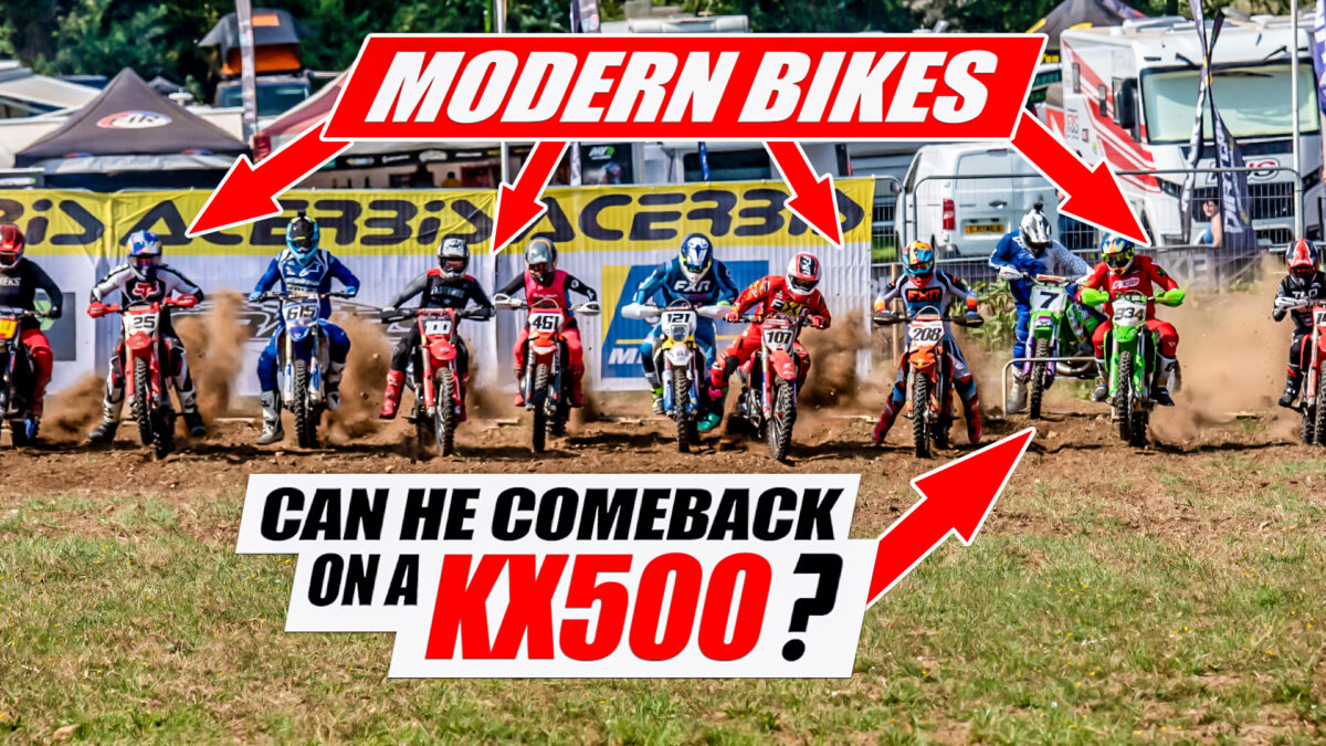 VIDEO: Glen Phillips shredding his Kawasaki KX500 at the Farleigh Castle Vets MX