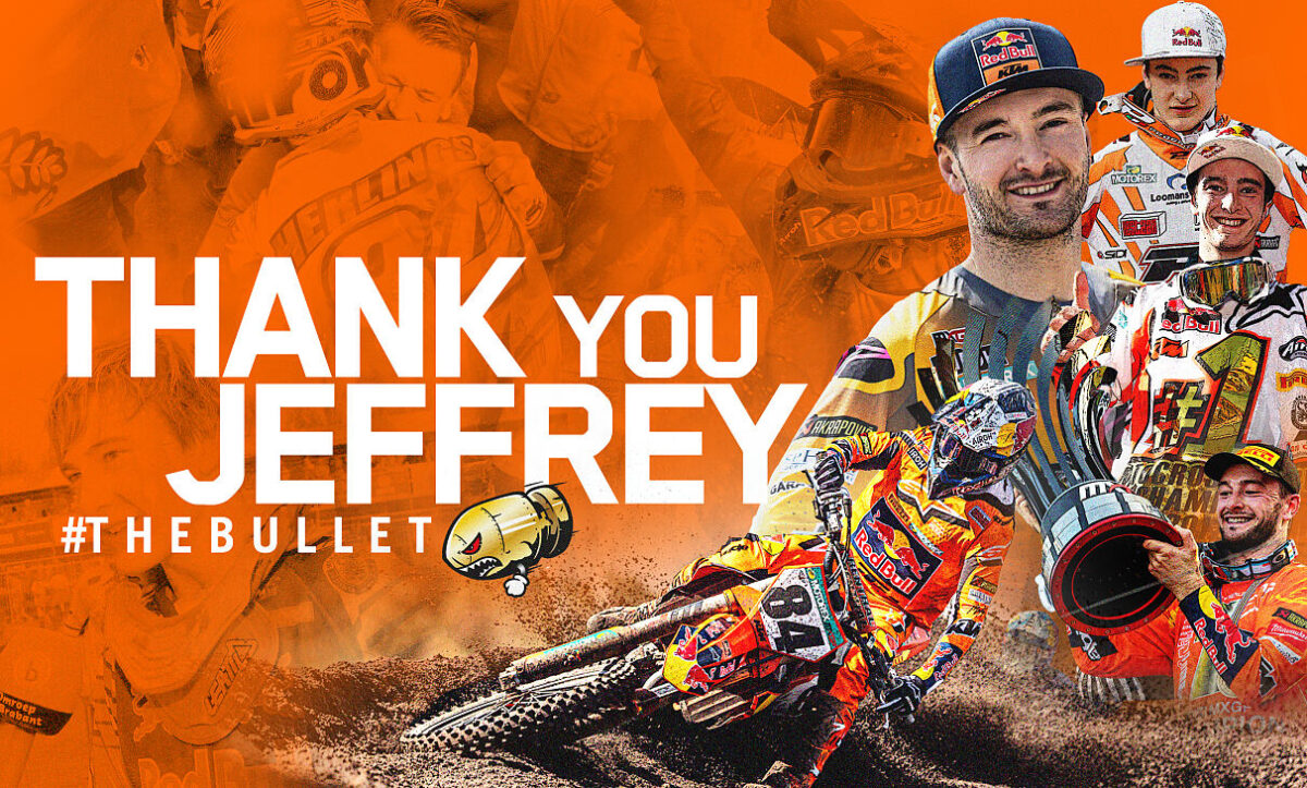 KTM thank Jeffrey Herlings as their partnership reaches a close!