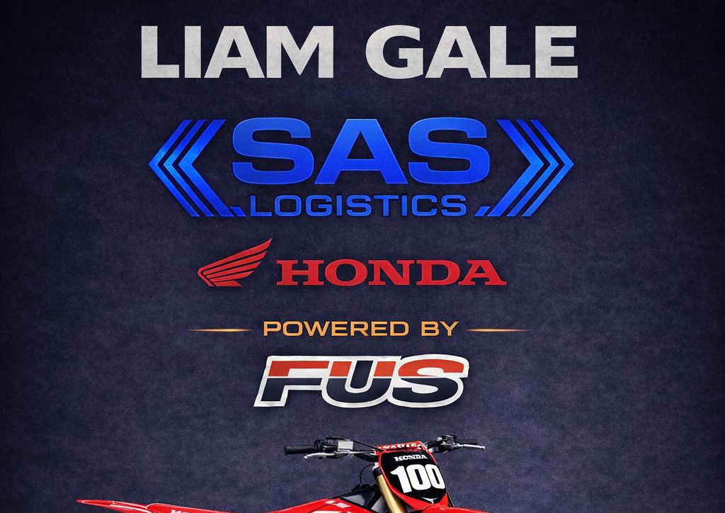Liam Gale switches to SAS Logistics powered by FUS Racing for 2026 MX campaign