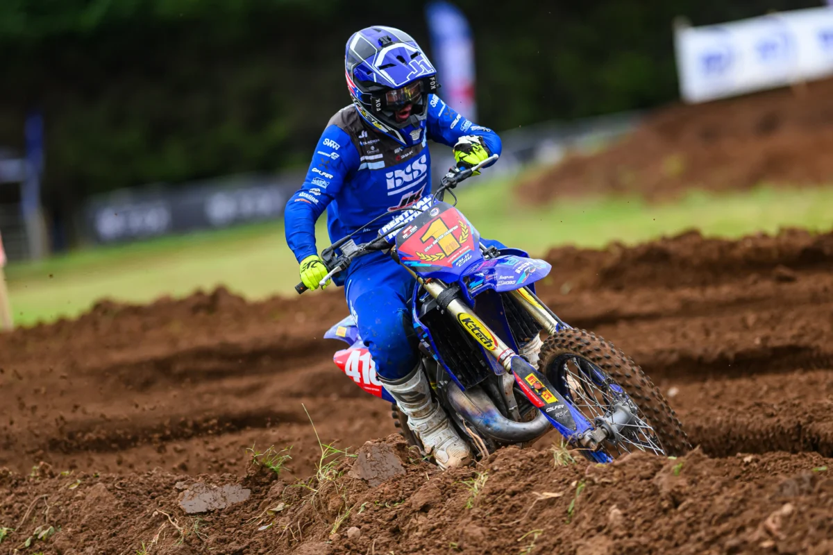Drew Stock ahead of his MX2 debut at Blaxhall