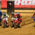 Riders in action during the Motul ACU British Motocross Championship ahead of Round 7 at Duns.