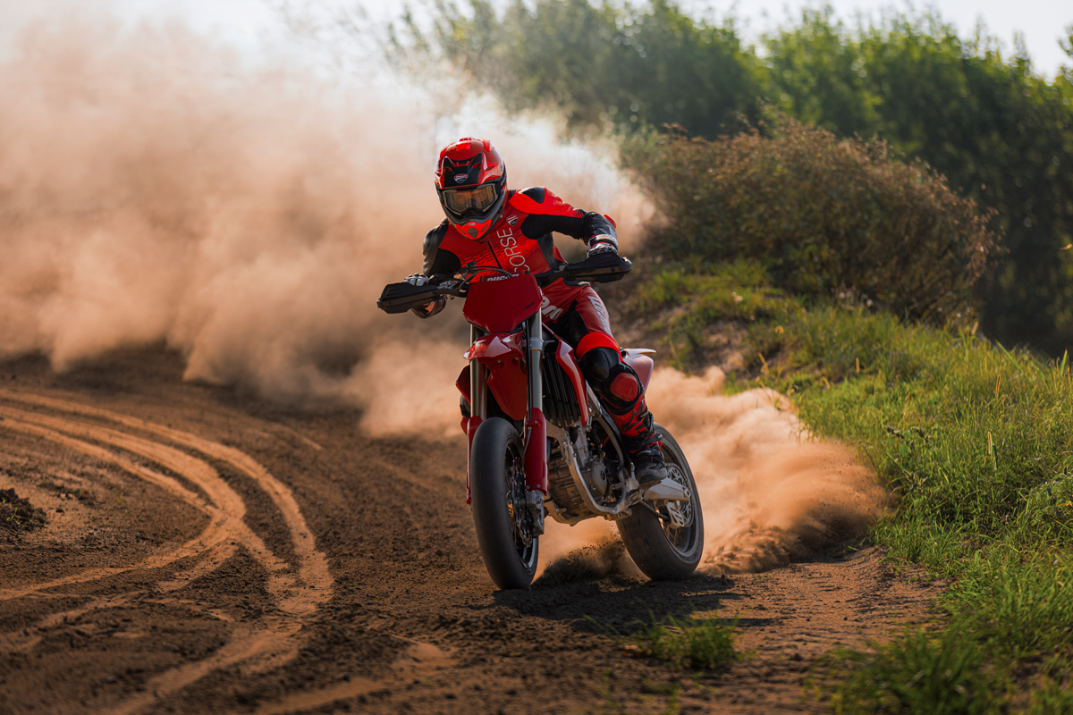 Ducato unveil their first Supermoto racing bike, The Desmo450 SM