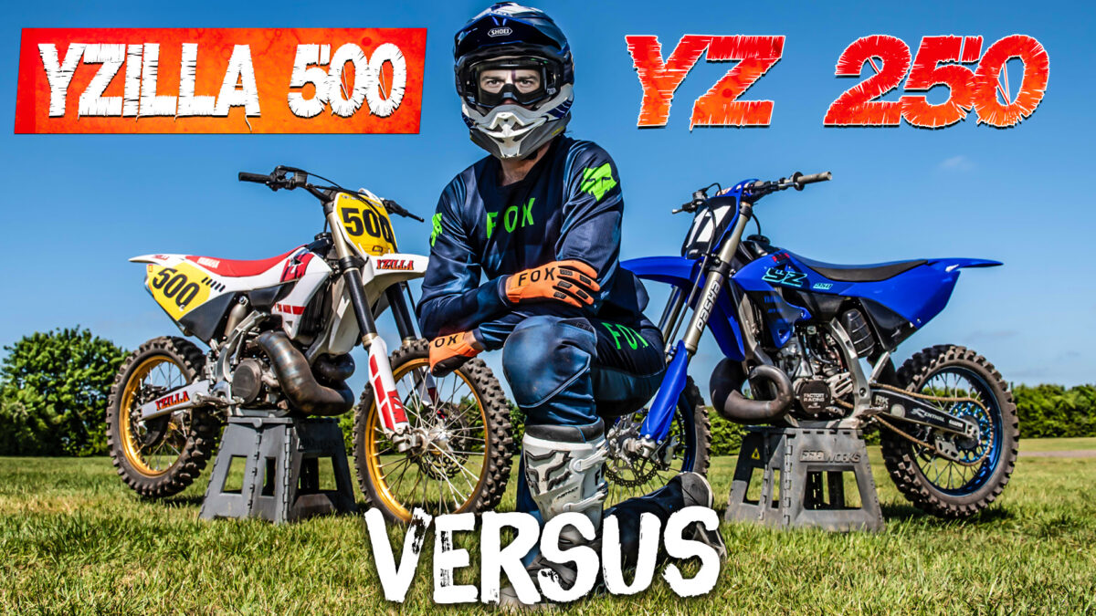 VIDEO: Which is faster a custom built £20,000 500cc 2 Stroke or on off the shelf 250cc race bike?
