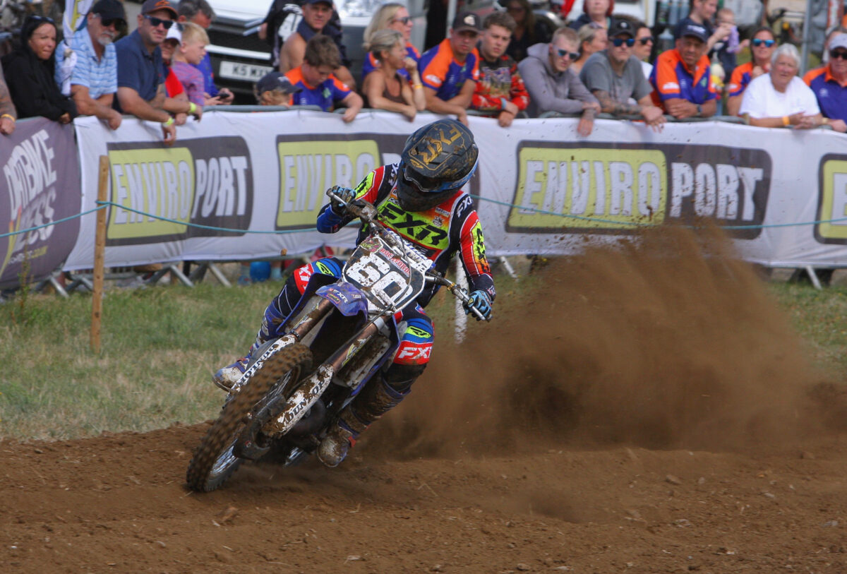 Brad Anderson at the 2026 World Vets Motocross at Farleigh Castle