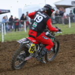 Rob Herring back behind the gate at Farleigh Castle Vets MX