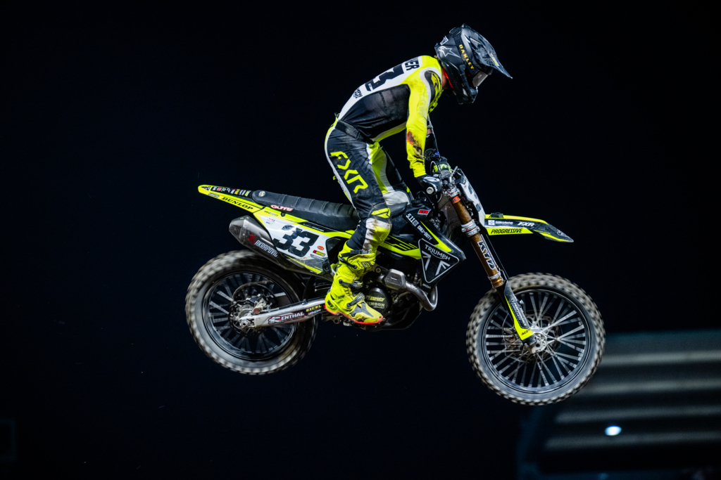 Progress made for Austin Forkner & Triumph at A2 Supercross