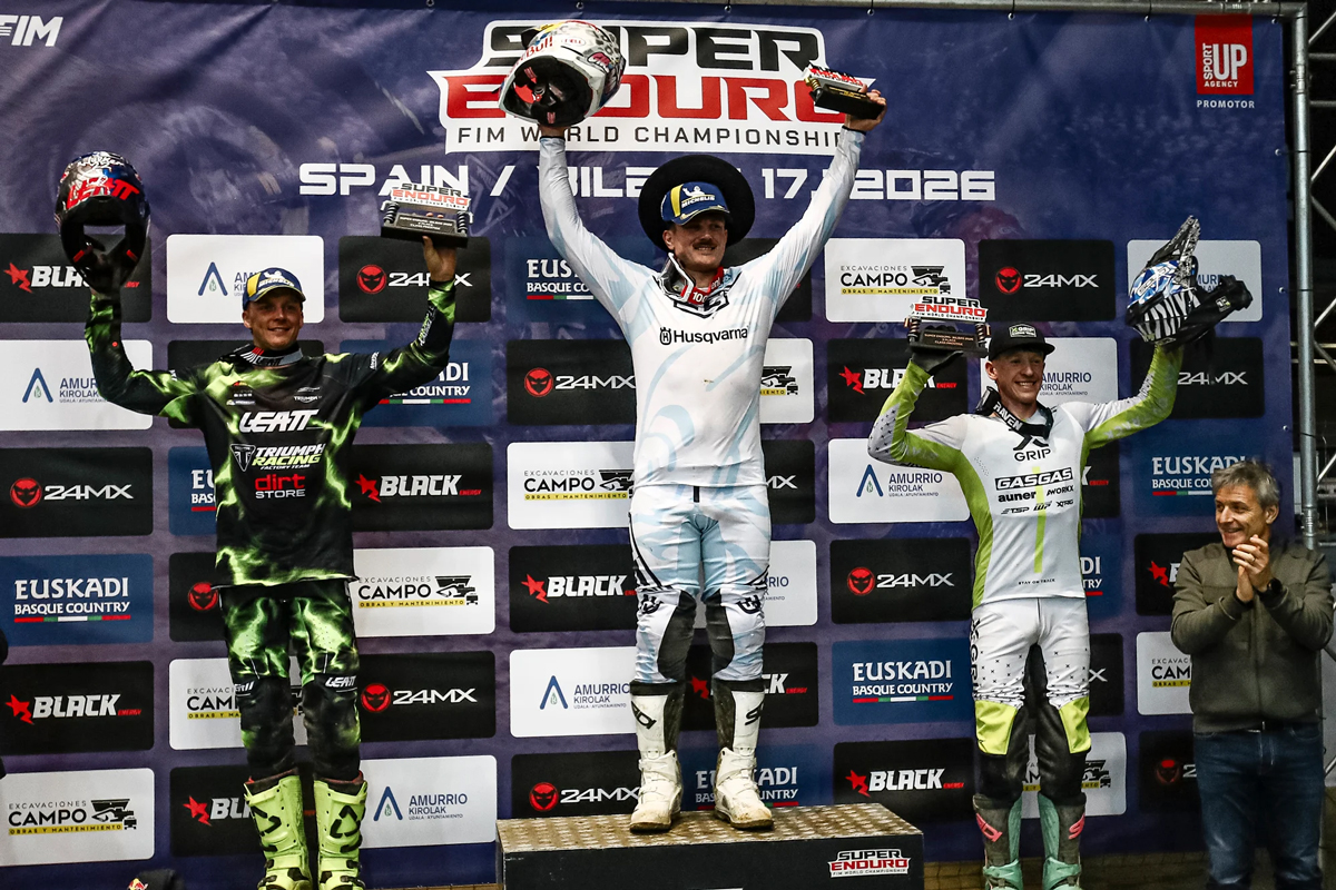 Billy Bolt leads British podium takeover at Spanish SuperEnduro Round - Race Report - Connor Watson takes the Youth Victory too!
