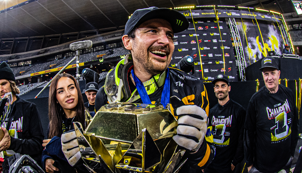 Jason Anderson wins Cape Town SX1 Thriller to win 2025 World Supercross title - Rundown