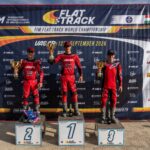 Ashton Boughen wins FIM Flat Track World Championship Round 7 in Vasad as British riders produce a remarkable lockout of the top four.