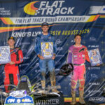 Jack Bell racing in the FIM Flat Track World Championship British Round