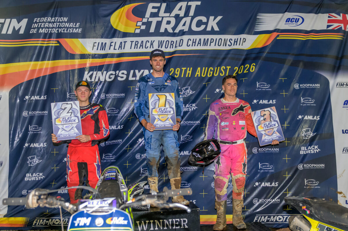 Jack Bell racing in the FIM Flat Track World Championship British Round