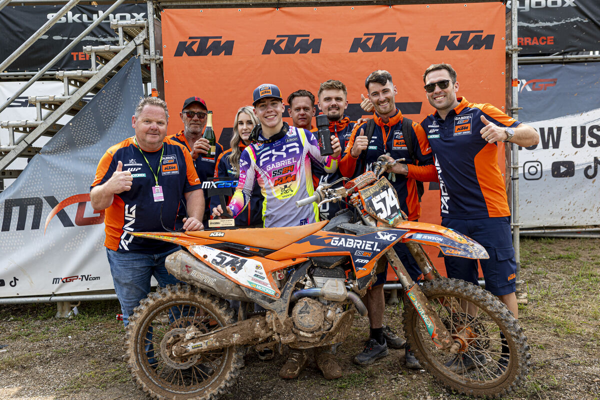 Gabriel SS24 KTM continue to put the hammer down with another EMX250 podium in Latvia!