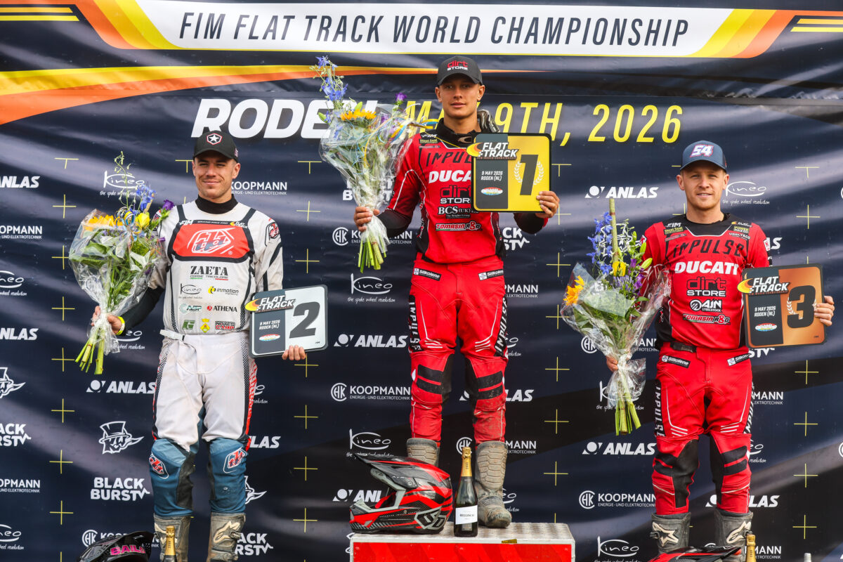 Ashton Boughen takes 2026 FIM Flat Track World Championship Round 1 victory on his debut - Report & Results