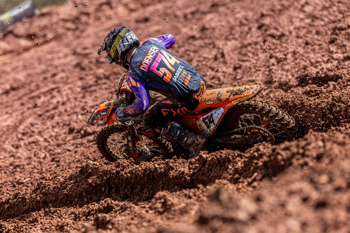 "with better qualifying and starts I’m pretty sure he can run in the top 5 easily enough." Gabriel SS24 KTM on their EMX250 Round 1