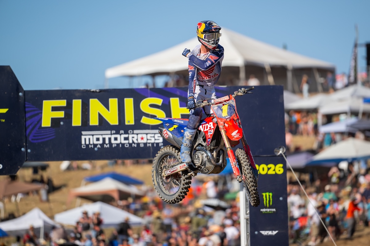 Jett Lawrence returns to dominant Pro Motocross form with Hangtown victory - Report & Results