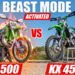 VIDEO: KX500 2 Stroke vs KX450 4 Stroke!