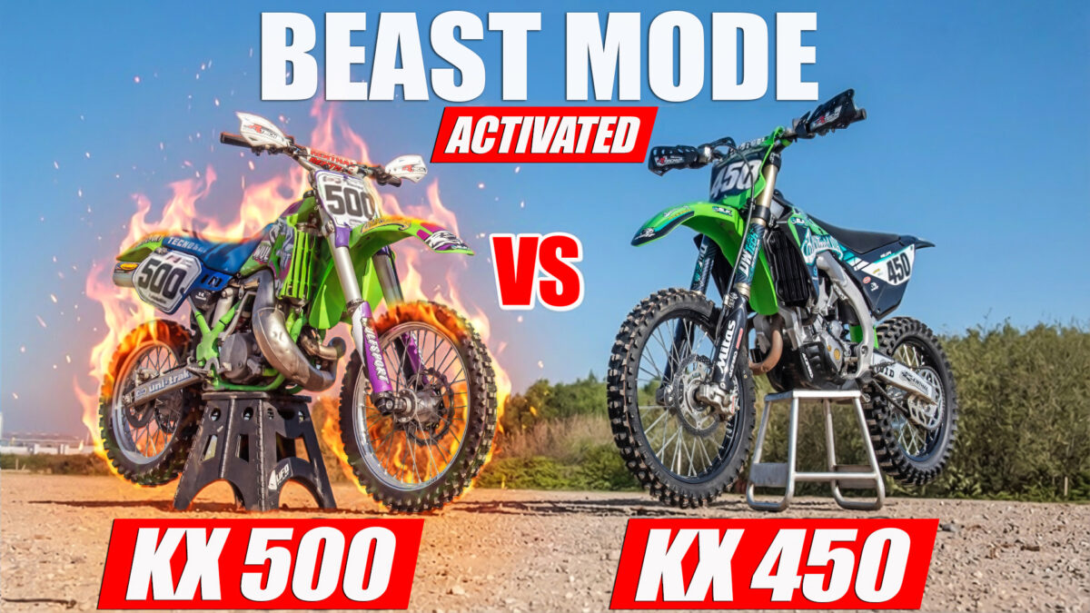 VIDEO: KX500 2 Stroke vs KX450 4 Stroke!