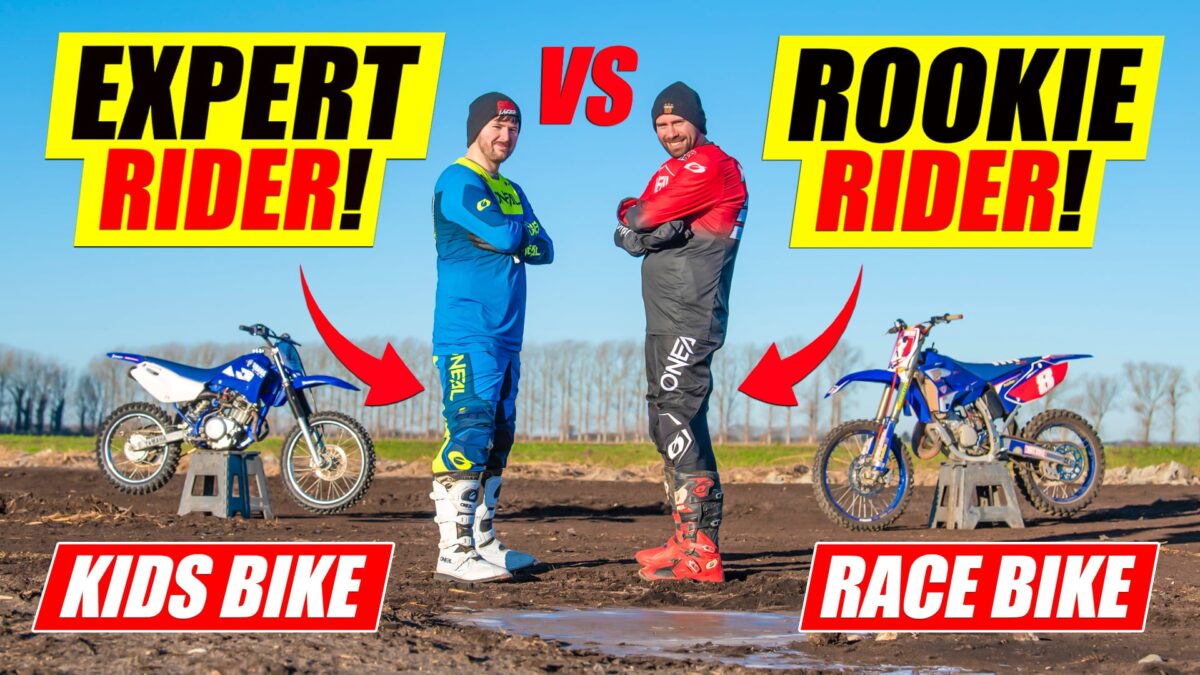 VIDEO: Expert on Kids Bike vs Rookie on Race Bike!