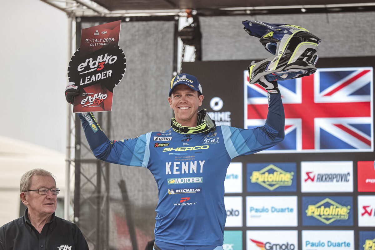 Enduro3 victory for Steve Holcombe on Sherco debut at EnduroGP opener in Italy