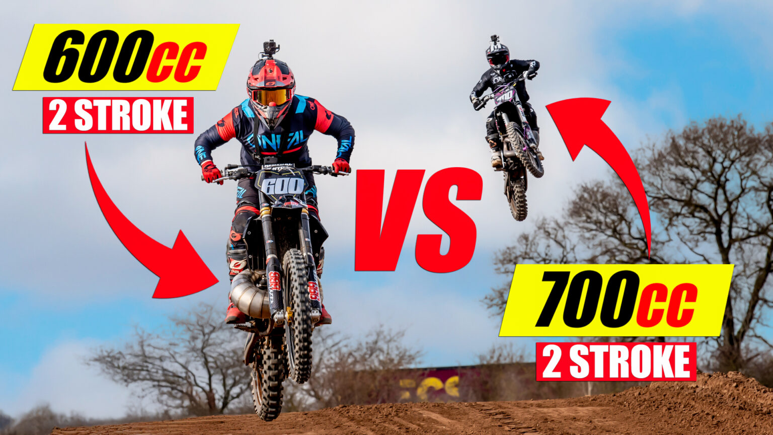VIDEO: First Ever 700cc vs 600cc 2 Stroke Dirt Bike RACE! - Dirt Hub