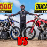 VIDEO: Whats Faster a Modern 500cc 2 Stroke or a Fully Loaded 4 Stroke Dirt Bike?
